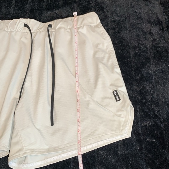 ASRV Lined Shorts Mens Medium Off White Drawstring Athletic Activewear DSG-0662 - Picture 4 of 8